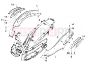 PIAGGIO Beverly 400 ie Tourer oldal burkolat - idomzat