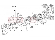 PIAGGIO Flywheel magneto-water pump