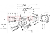 PIAGGIO hengerfej - szelep