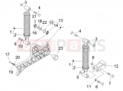 PIAGGIO BV 250 (U.S.A.) Rear suspension - Shock absorber/s