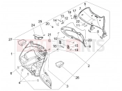 PIAGGIO BV 250 Tourer 2008 (U.S.A.) Front glove-box - Knee-guard panel