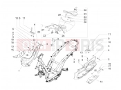 PIAGGIO BV 300 ie Tourer (U.S.A.) Central cover - Footrests