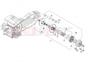 PIAGGIO BV 500 ( USA / CA ) Driven pulley