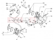 PIAGGIO Carnaby 125 Brakes pipes - Calipers