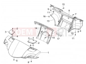 PIAGGIO Carnaby 125 kormány burkolat
