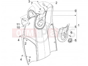 PIAGGIO Carnaby 250 ie Front glove-box - Knee-guard panel