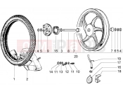 PIAGGIO alloy front wheel