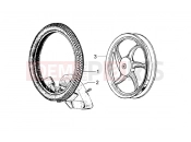 PIAGGIO alloy rear wheel