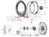 PIAGGIO front wheel (25 kmh version)