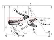 PIAGGIO rear brake lever holder