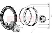 PIAGGIO rear wheel (25 kmh version)