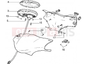 PIAGGIO Handlebars component parts-Instrument unit