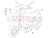 PIAGGIO Fly 100 kábelezés