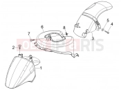 PIAGGIO Fly 100 Wheel huosing - Mudguard