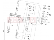 PIAGGIO Fly 50 2T Fork/steering tube - Steering bearing unit