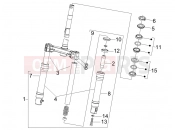 PIAGGIO Fly 50 4T Fork/steering tube - Steering bearing unit
