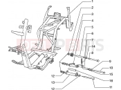 PIAGGIO chassis-swingingarm-side stand