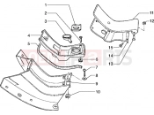 PIAGGIO footrest-tanks door