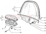 PIAGGIO speedometer (kms)-windshield