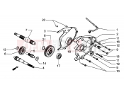 PIAGGIO Wheel shaft