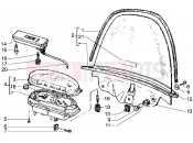 PIAGGIO Speedometer (kms)-Windshield