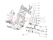 PIAGGIO chassis-swingingarm-side stand