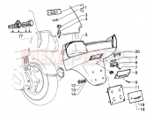 PIAGGIO Number plate holder