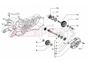 PIAGGIO Wheel shaft