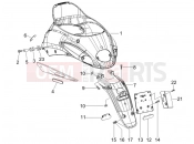 PIAGGIO Liberty 125 Rear cover - Splash guard