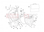 PIAGGIO Liberty 125 4T PTT (FR) Front glove-box - Knee-guard panel