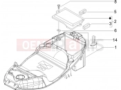 PIAGGIO Liberty 125 4T PTT (FR) Helmet huosing - Undersaddle