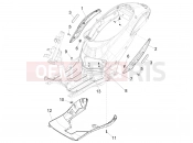 PIAGGIO Liberty 125 4T PTT (E) Side cover - Spoiler