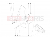 PIAGGIO Liberty 125 4T PTT (E) Windshield - Glass