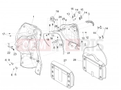 PIAGGIO Liberty 125 4T PTT (E) Front glove-box - Knee-guard panel