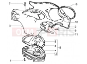 PIAGGIO Speedometer kms.-handlebar covers