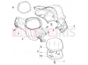 PIAGGIO Speedometer Kms. - handlebar covers