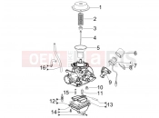 PIAGGIO Liberty 150 Carburetor's components