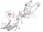 PIAGGIO Liberty 150 Central cover - Footrests