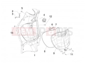 PIAGGIO Liberty 150 Front glove-box - Knee-guard panel