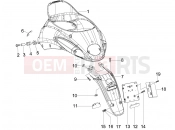 PIAGGIO Liberty 150 Rear cover - Splash guard