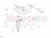 DUCATI Superbike 1098 S Tricolore REAR SHOCK ABSORBER » SWING ARM