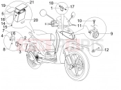 PIAGGIO Liberty 200 Sport Remote control switches - Battery - Horn