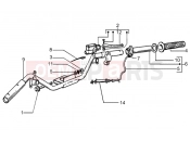 PIAGGIO Handlebars component parts