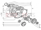 PIAGGIO REAR WHEEL SHAFT