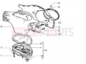 PIAGGIO Speedometers kms.-Handlebar covers