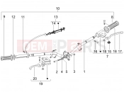 PIAGGIO Liberty 50 2T Handlebars - Master cil.