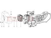 PIAGGIO Liberty 50 2T hengerfej