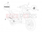 PIAGGIO Liberty 50 2T Plates - Emblems