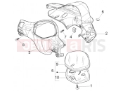 PIAGGIO Speedometers Kms. - handlebars cover