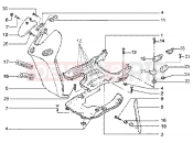 PIAGGIO Front shield-foot board-spoiler